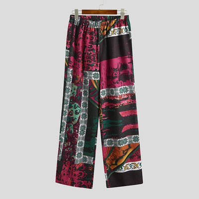 Pijama para Hombre Manga Corta Cuello V con Estampado y Cordones - Image 7