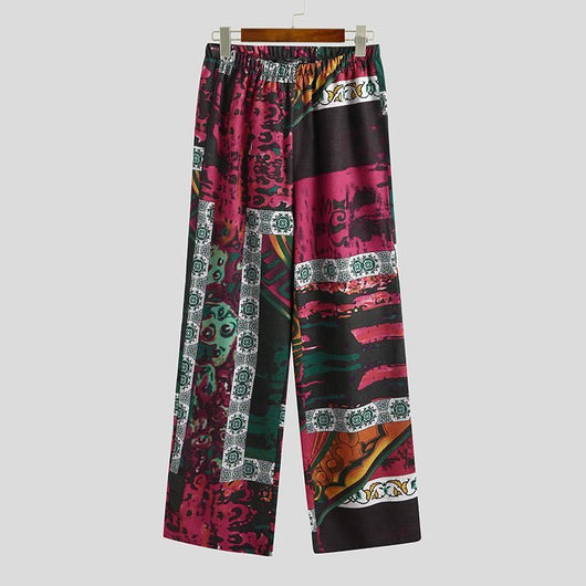 Pijama para Hombre Manga Corta Cuello V con Estampado y Cordones - Image 7