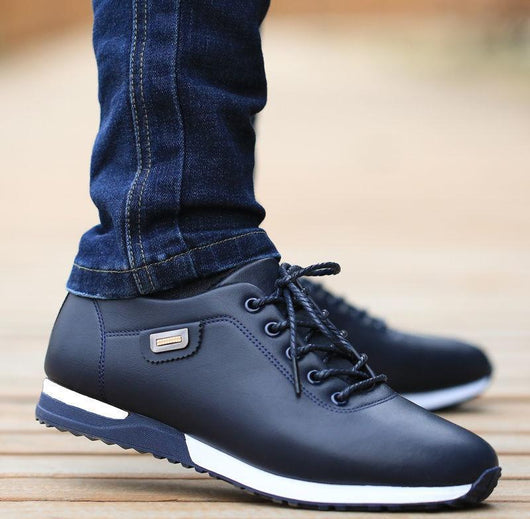 Zapatos Casuales de Cuero para Hombre Estilo Coreano - Image 9