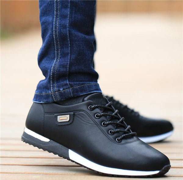 Zapatos Casuales de Cuero para Hombre Estilo Coreano