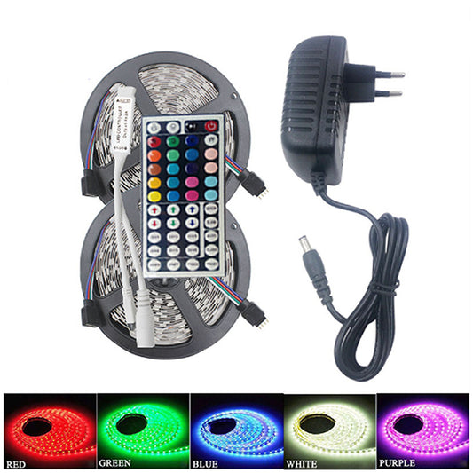 Kit de Tira LED RGB 10M con Controlador y Adaptador 3A