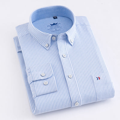 Camisa de Vestir Cuadros Sin Planchado - Manga Larga Profesional - Image 15