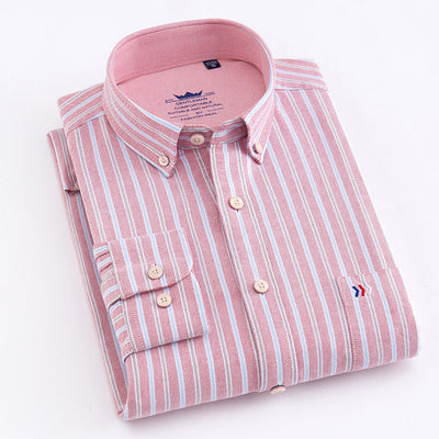 Camisa de Vestir Cuadros Sin Planchado - Manga Larga Profesional - Image 21