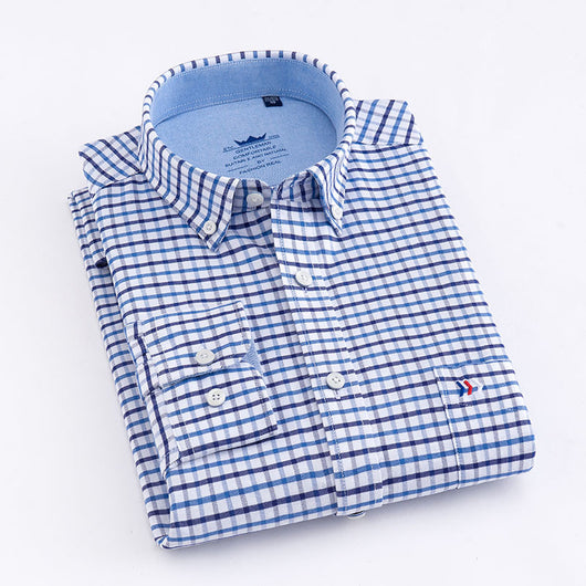 Camisa de Vestir Cuadros Sin Planchado - Manga Larga Profesional - Image 20