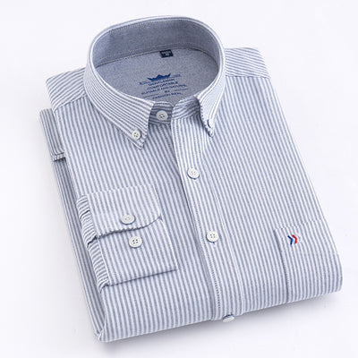 Camisa de Vestir Cuadros Sin Planchado - Manga Larga Profesional - Image 23