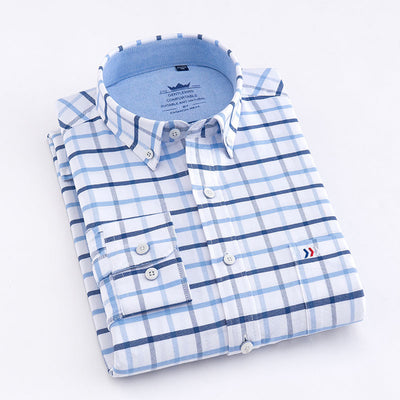 Camisa de Vestir Cuadros Sin Planchado - Manga Larga Profesional - Image 25