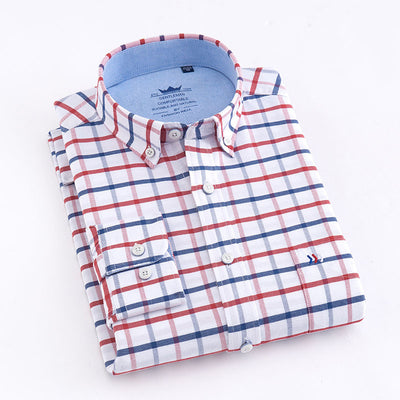 Camisa de Vestir Cuadros Sin Planchado - Manga Larga Profesional - Image 9