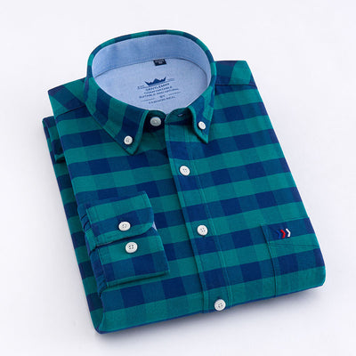 Camisa de Vestir Cuadros Sin Planchado - Manga Larga Profesional - Image 6