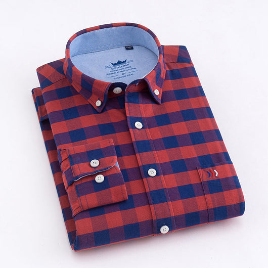 Camisa de Vestir Cuadros Sin Planchado - Manga Larga Profesional - Image 5