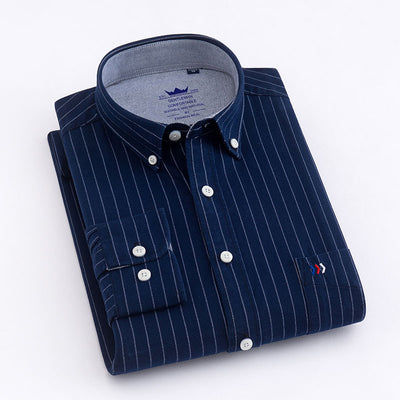 Camisa de Vestir Cuadros Sin Planchado - Manga Larga Profesional - Image 12