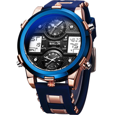 Reloj Deportivo Militar Dual Display Sumergible Multifunción con Movimiento Dual - Image 9