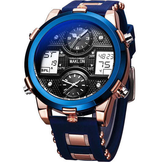 Reloj Deportivo Militar Dual Display Sumergible Multifunción con Movimiento Dual - Image 9