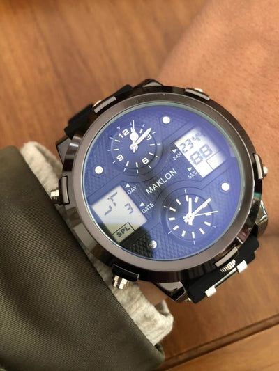 Reloj Deportivo Militar Dual Display Sumergible Multifunción con Movimiento Dual - Image 7