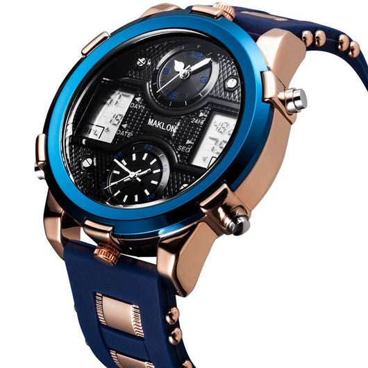 Reloj Deportivo Militar Dual Display Sumergible Multifunción con Movimiento Dual - Image 10