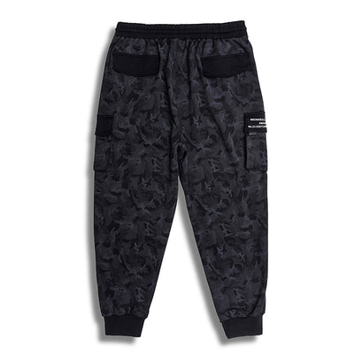 Pantalones Tácticos Camuflaje Gris con Bolsillos Laterales - Image 2