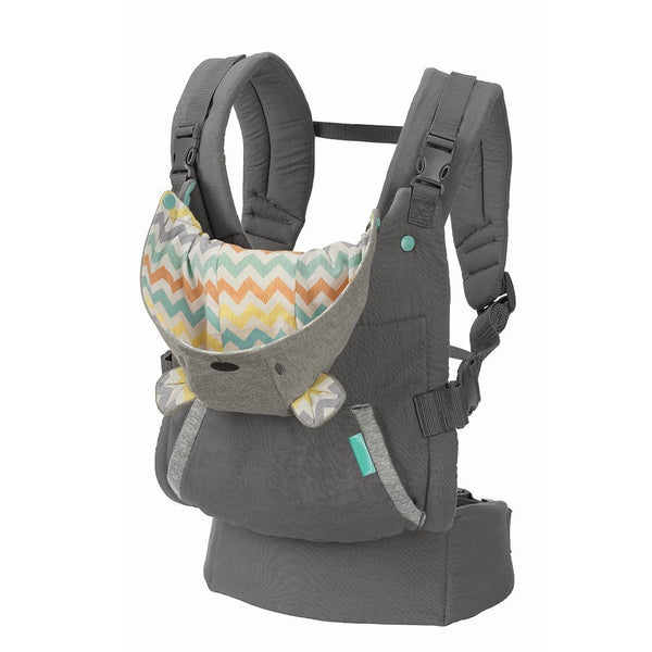 Cargador de Bebé 4 en 1 Ergonómico Doble Hombro con Babero Absorbente
