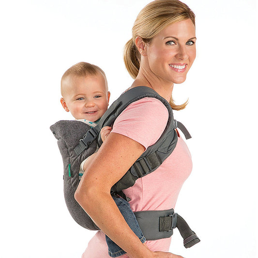 Cargador de Bebé 4 en 1 Ergonómico Doble Hombro con Babero Absorbente - Image 2