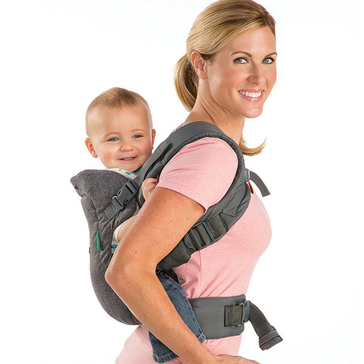Cargador de Bebé 4 en 1 Ergonómico Doble Hombro con Babero Absorbente - Image 2