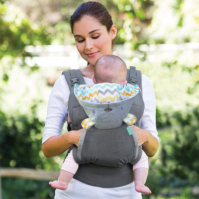 Cargador de Bebé 4 en 1 Ergonómico Doble Hombro con Babero Absorbente - Image 5
