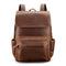 Mochila de Viaje Cuero Crazy Horse Gran Capacidad Outdoor