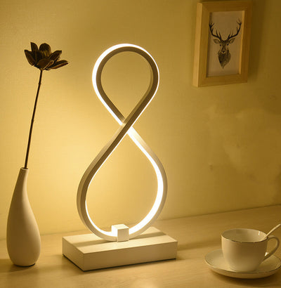 Lámpara de Mesita Nórdica LED - Diseño Moderno con Protección Visual - Image 2