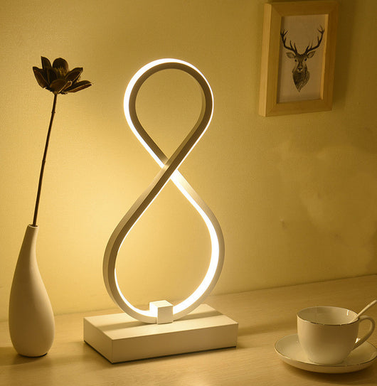 Lámpara de Mesita Nórdica LED - Diseño Moderno con Protección Visual - Image 2