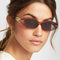 Gafas de Sol Retro Polígonales Diseñador para Mujer con Decoración Felino UV400