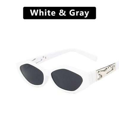 Gafas de Sol Retro Polígonales Diseñador para Mujer con Decoración Felino UV400 - Image 8