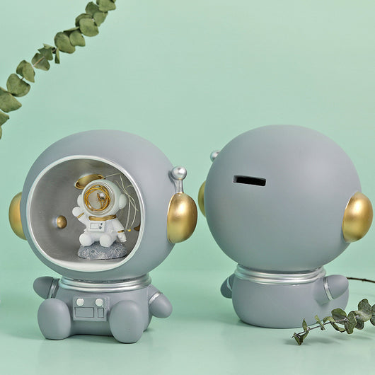 Alcancía Decorativa Astronauta con Luz Nocturna - Figura Resina Nórdica para Hogar - Image 11