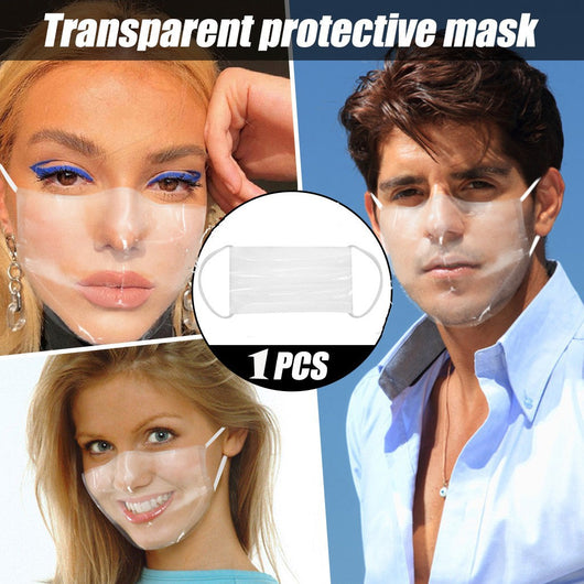Mascarilla Transparente Reutilizable para Niños y Adultos - Lavable y Cómoda