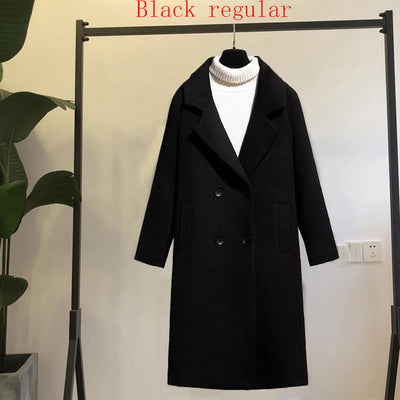 Abrigo de Lana Suelto Negro para Mujer - Elegancia Atemporal - Image 6