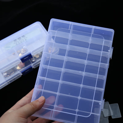 Organizador de Joyas Transparente 24 Compartimentos Ajustables Portátil - Image 5