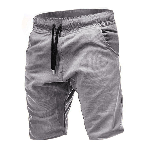 Shorts Casuales Lisos para Hombre con Cintura Ajustable