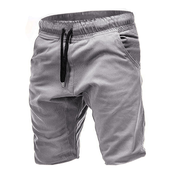 Shorts Casuales Lisos para Hombre con Cintura Ajustable