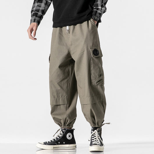 Pantalones Harem Cropped Sueltos con Efecto Vapor - Image 6