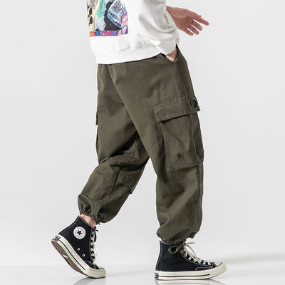 Pantalones Harem Cropped Sueltos con Efecto Vapor - Image 8