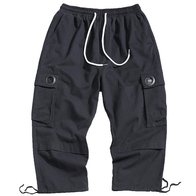 Pantalones Harem Cropped Sueltos con Efecto Vapor - Image 9