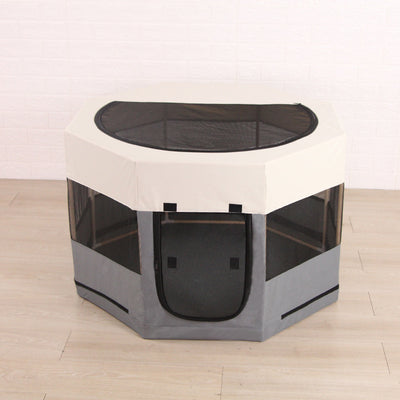 Casa Octagonal para Gatos con Estructura de Madera Maciza, Tela Oxford Impermeable y Resistente a Arañazos - Image 10