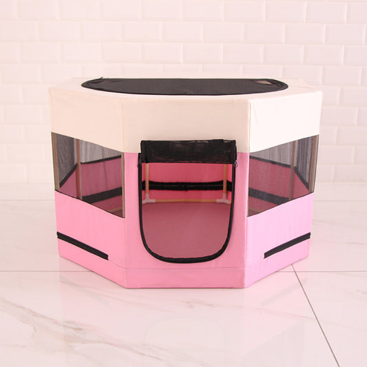 Casa Octagonal para Gatos con Estructura de Madera Maciza, Tela Oxford Impermeable y Resistente a Arañazos - Image 2