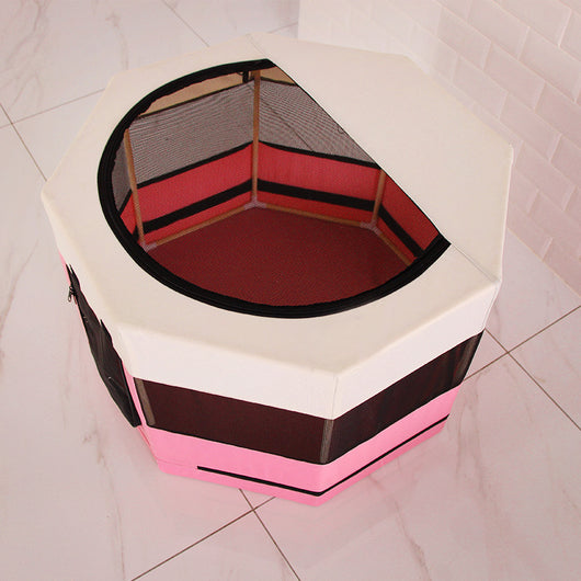 Casa Octagonal para Gatos con Estructura de Madera Maciza, Tela Oxford Impermeable y Resistente a Arañazos - Image 5