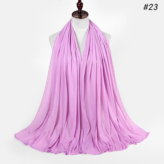 Pañoleta Jersey de Algodón para Mujer - 30 Colores - Ideal para Otoño e Invierno - Image 37
