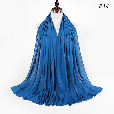 Pañoleta Jersey de Algodón para Mujer - 30 Colores - Ideal para Otoño e Invierno - Image 39