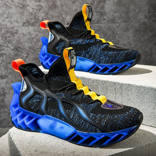 Zapatillas Deportivas Tejidas con Suela Gruesa para Hombre - Image 3