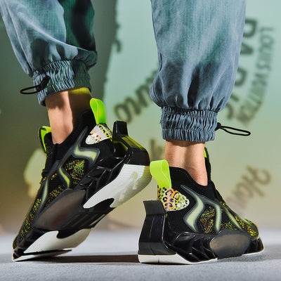 Zapatillas Deportivas Tejidas con Suela Gruesa para Hombre