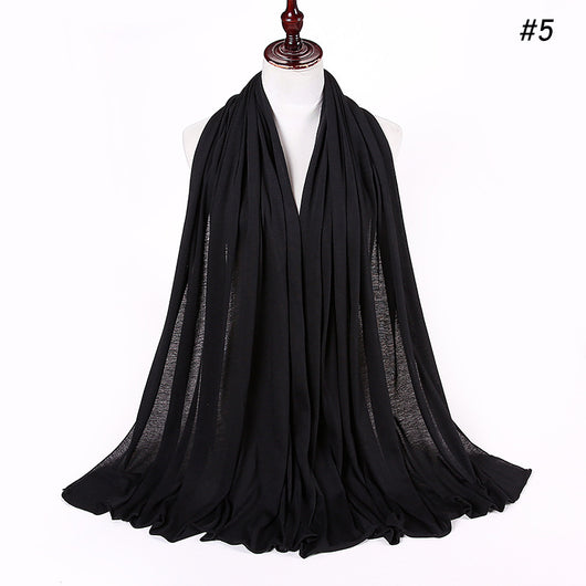 Pañoleta Jersey de Algodón para Mujer - 30 Colores - Ideal para Otoño e Invierno - Image 6