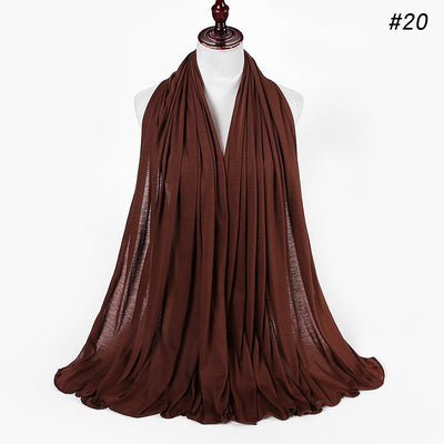 Pañoleta Jersey de Algodón para Mujer - 30 Colores - Ideal para Otoño e Invierno - Image 21
