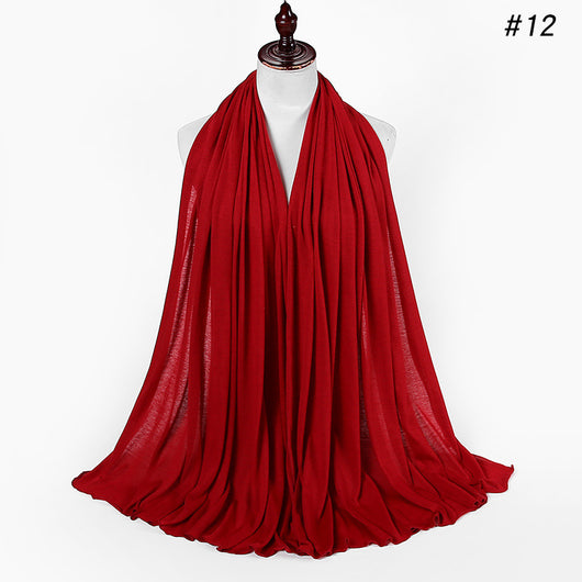 Pañoleta Jersey de Algodón para Mujer - 30 Colores - Ideal para Otoño e Invierno - Image 13