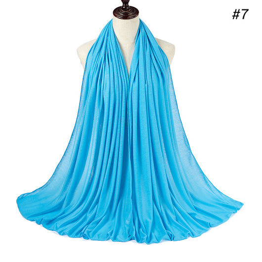 Pañoleta Jersey de Algodón para Mujer - 30 Colores - Ideal para Otoño e Invierno - Image 8