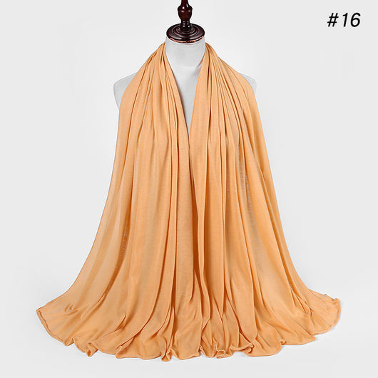 Pañoleta Jersey de Algodón para Mujer - 30 Colores - Ideal para Otoño e Invierno - Image 17