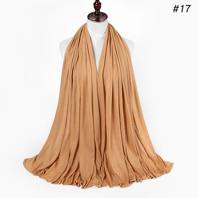 Pañoleta Jersey de Algodón para Mujer - 30 Colores - Ideal para Otoño e Invierno - Image 18